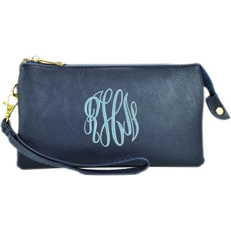 7013 Monogrammable Three Compartments Crossbody Bag