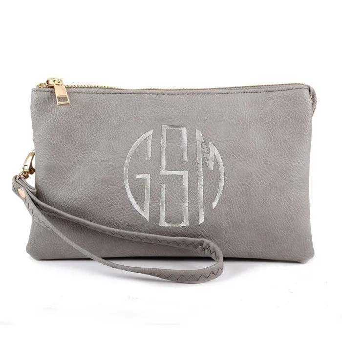 7013 Monogrammable Three Compartments Crossbody Bag