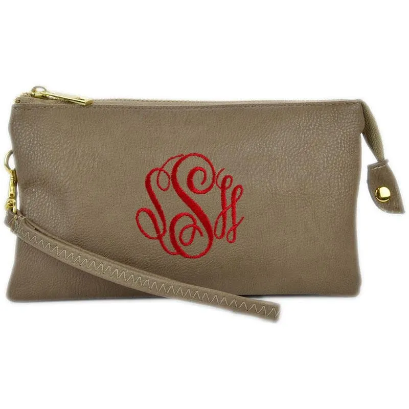 7013 Monogrammable Three Compartments Crossbody Bag