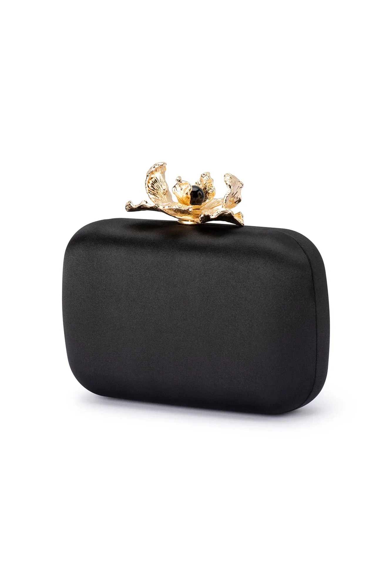 Adele Black Orchid Clutch