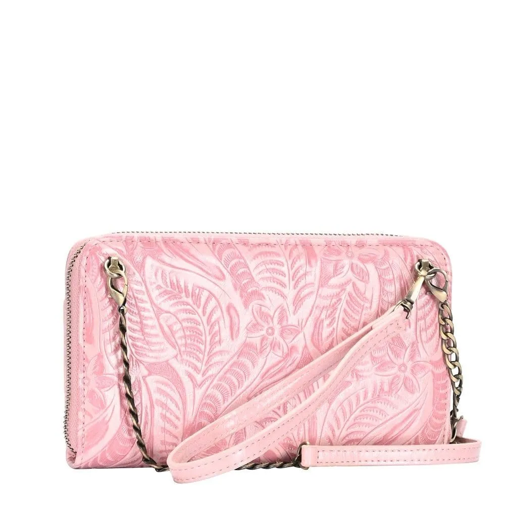 BGA3798 Floral Design Crossbody Wallet