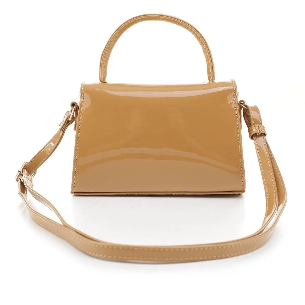 BJ6308PE Micro Paten Leather  Top Handle Crossbody