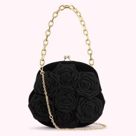 BLACK LIFE IS A BAG OF ROSES ROSIE HANDBAG