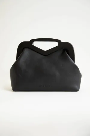 Black Triangle Handle Point Bag