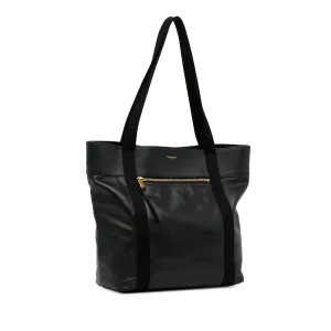 Black YSL Daily Cabas Small Tote Bag