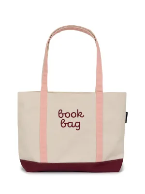 Book Bag zippered boat tote