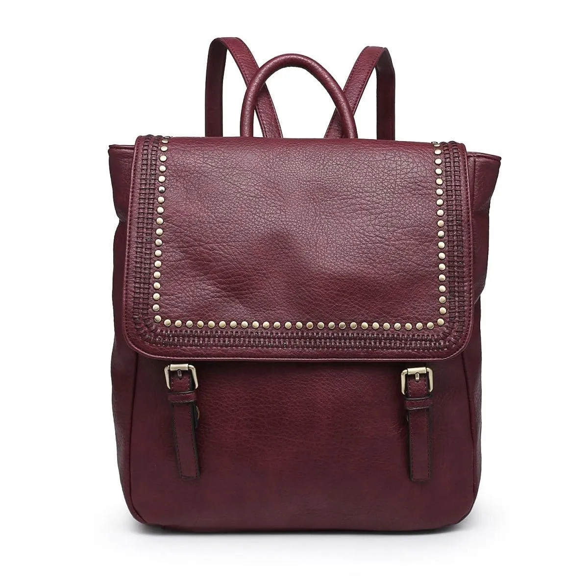 BP1939 Studded Flap Over Fashion Backpack