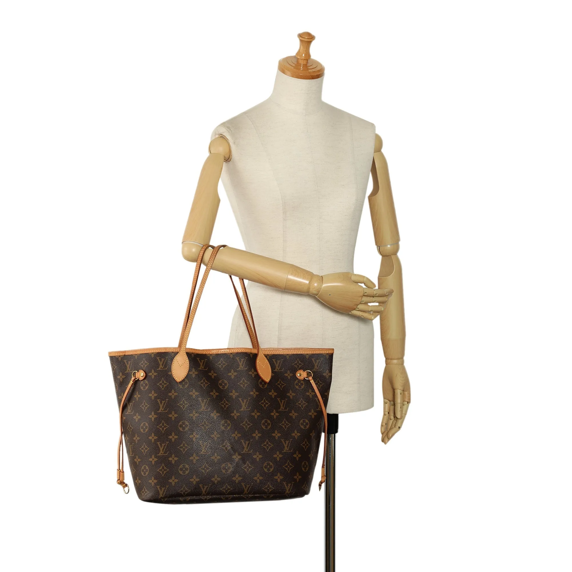 Brown Louis Vuitton Monogram Neverfull MM Tote Bag