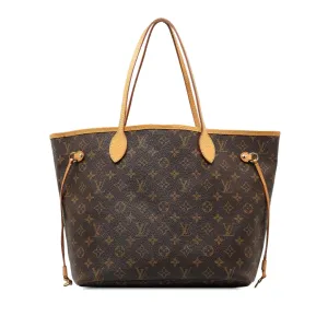 Brown Louis Vuitton Monogram Neverfull MM Tote Bag