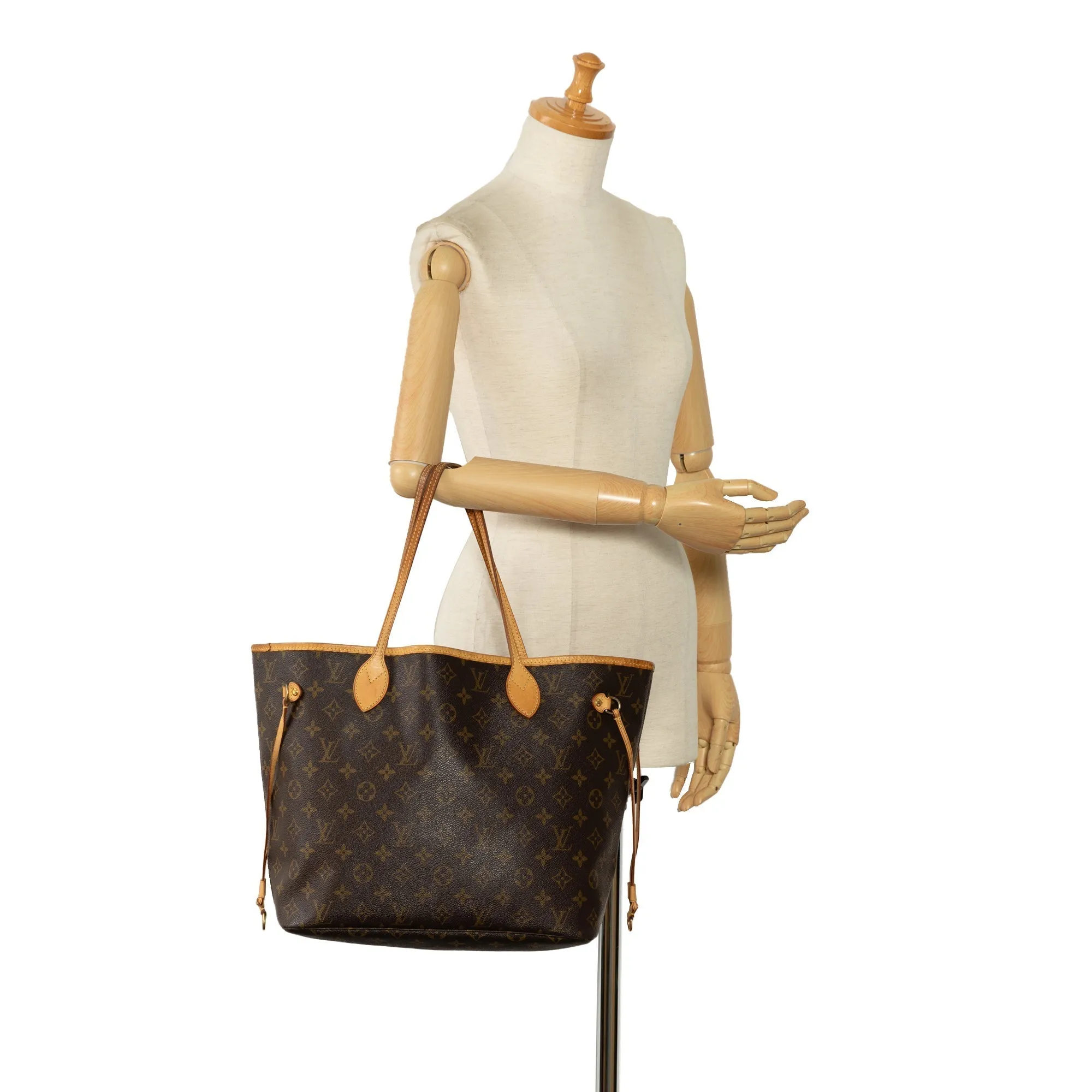 Brown Louis Vuitton Monogram Neverfull MM Tote Bag