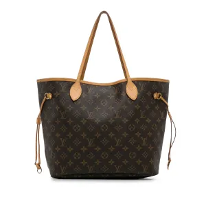 Brown Louis Vuitton Monogram Neverfull MM Tote Bag