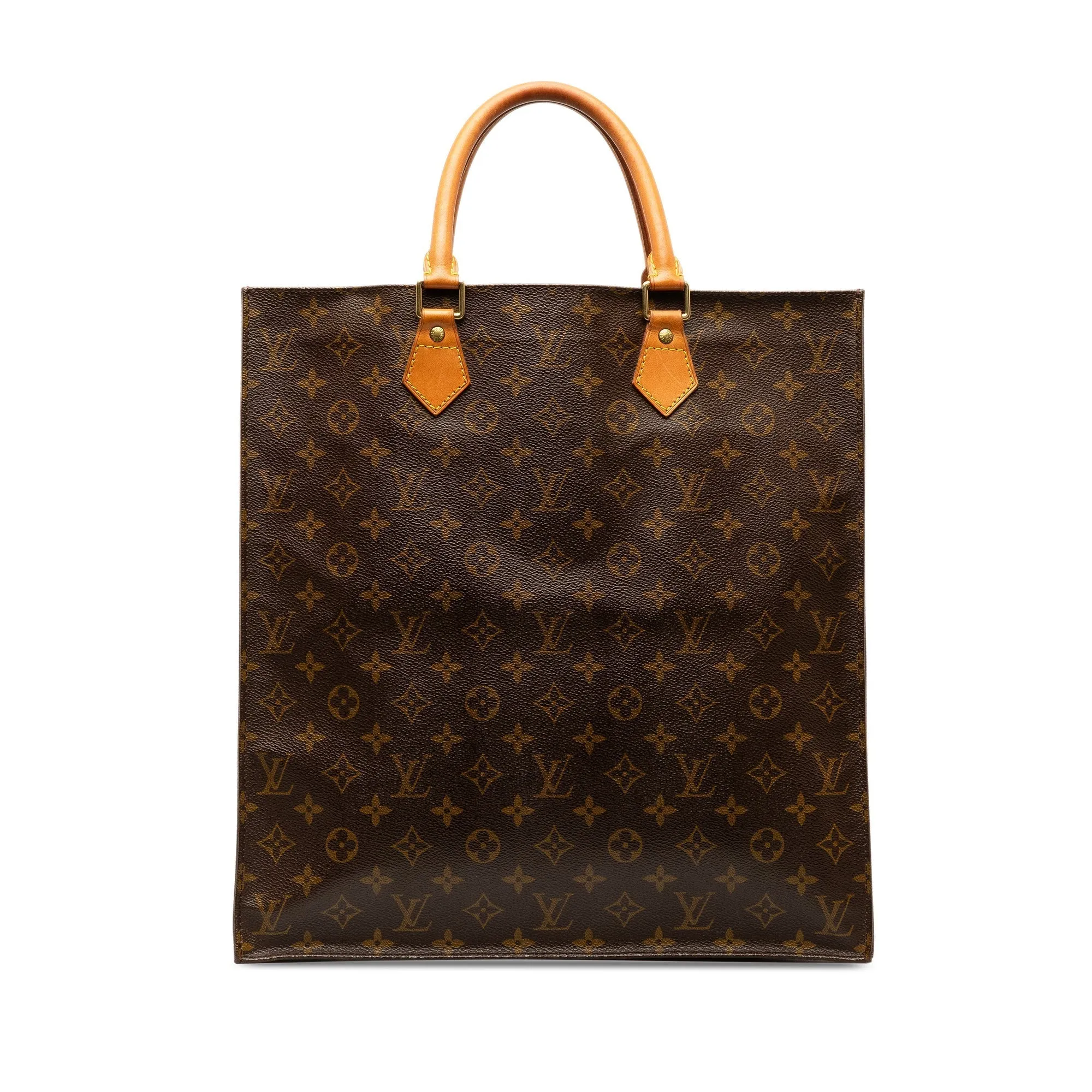 Brown Louis Vuitton Monogram Sac Plat Tote Bag