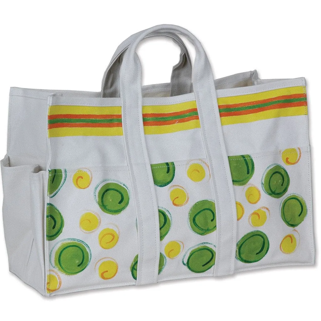 Canvas Tote Bag & Gloves - Summer Dot