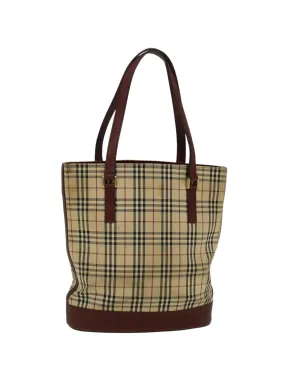 Stylish Canvas Tote Bag with Classic Checkered Pattern Design