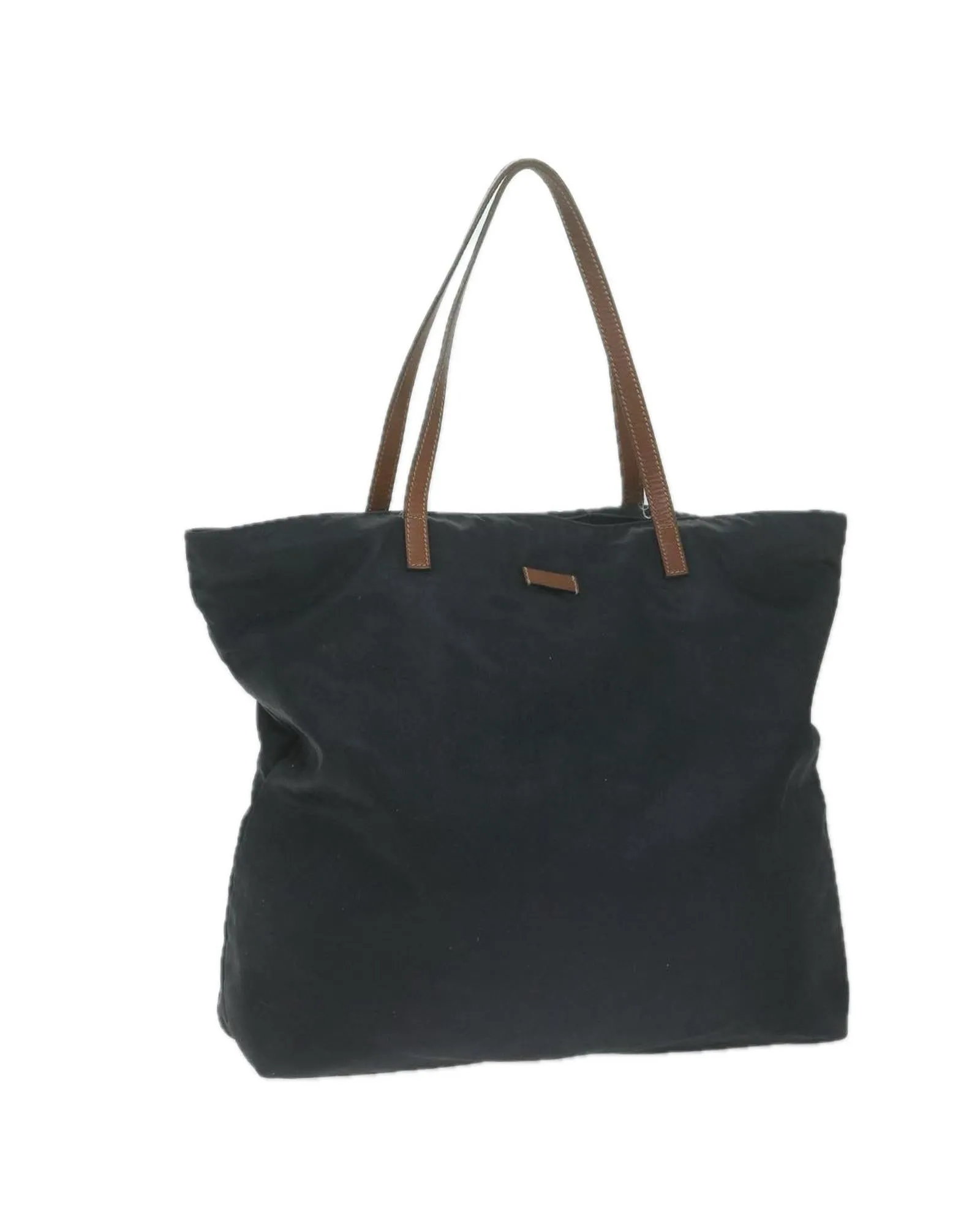 Canvas Tote Bag with GG Detailing