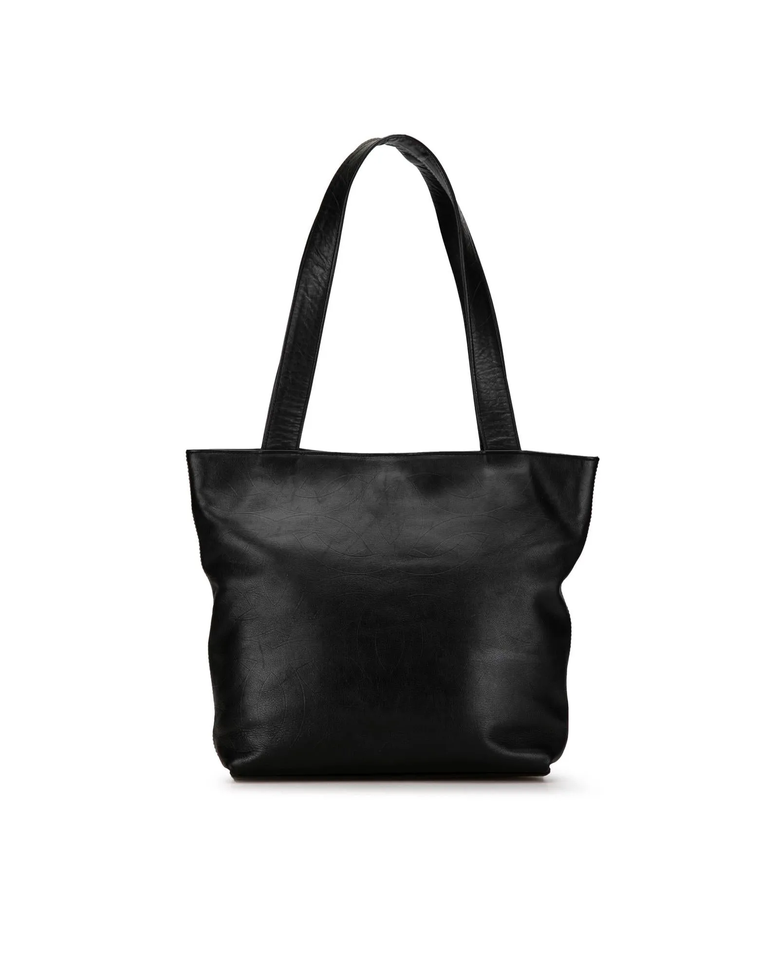 Chanel 19 Large Shopping Tote Bag in Black Lambskin Leather