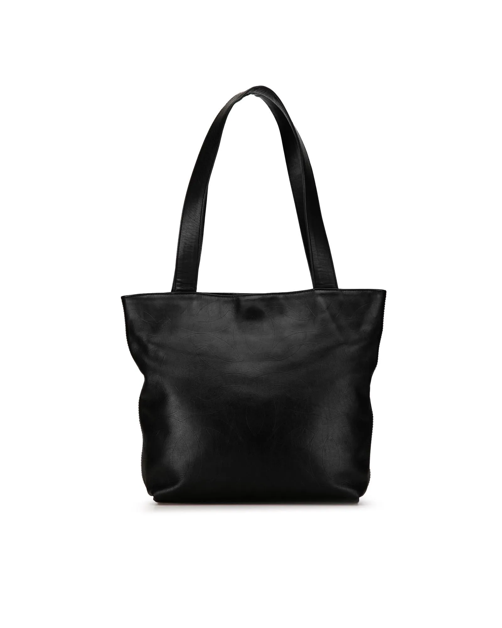 Chanel 19 Large Shopping Tote Bag in Black Lambskin Leather