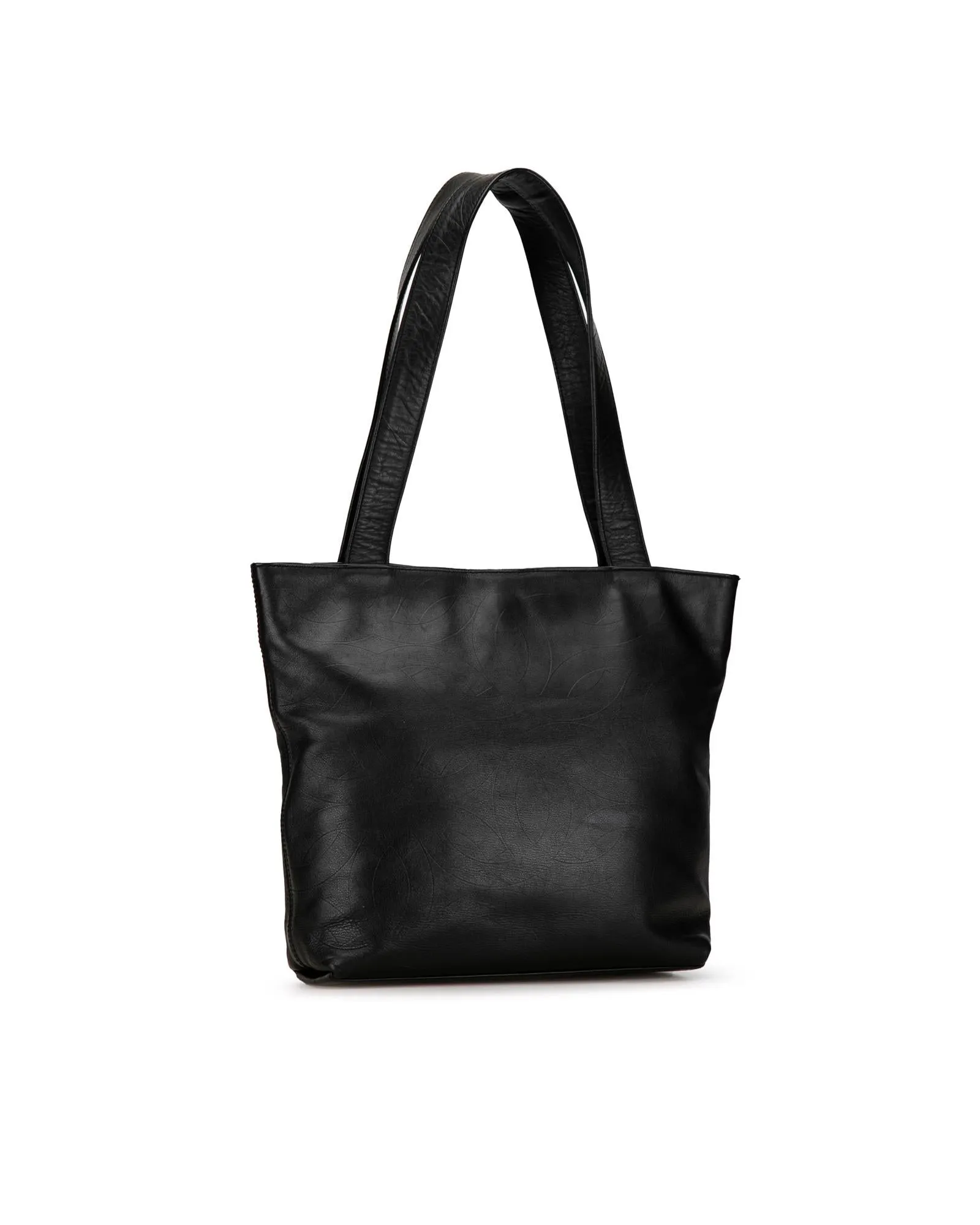 Chanel 19 Large Shopping Tote Bag in Black Lambskin Leather