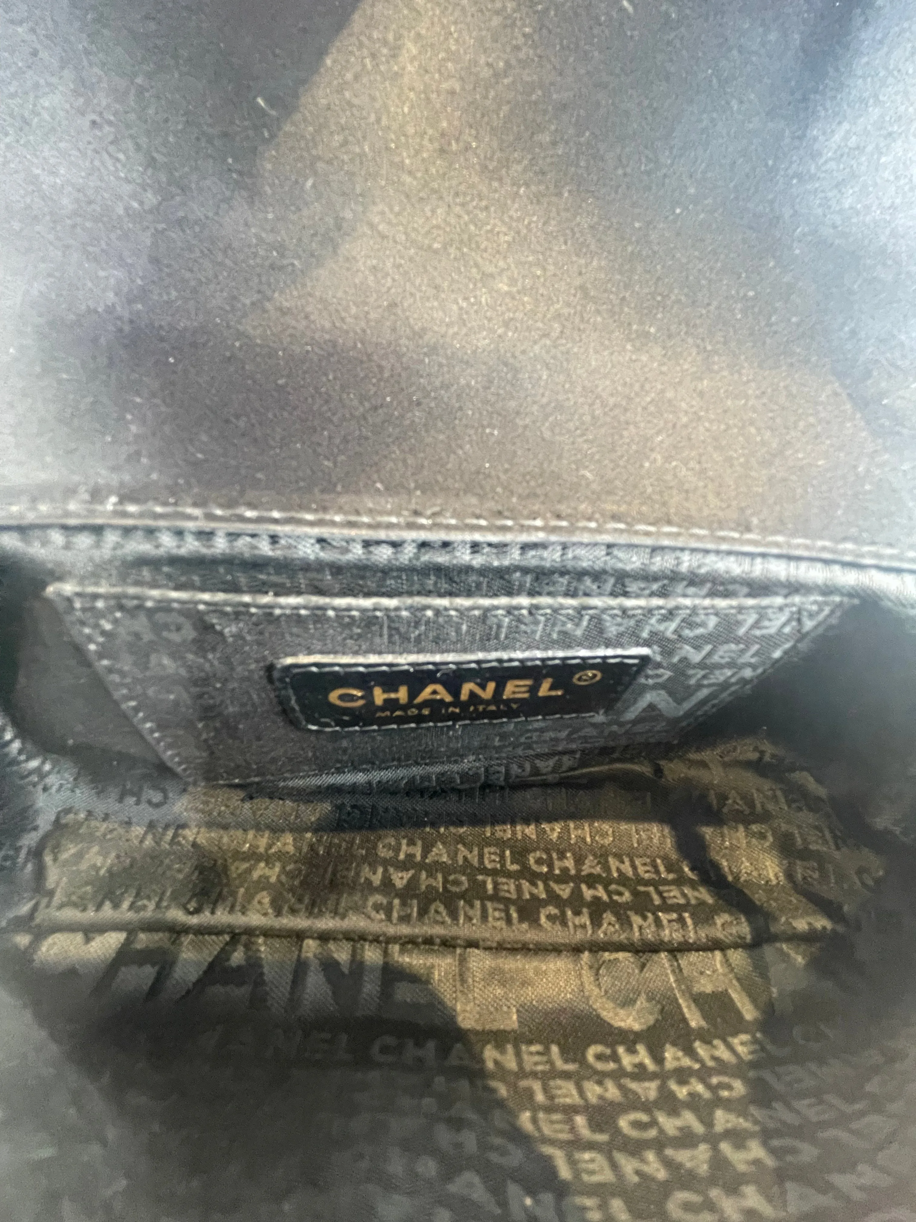 Chanel Black Satin Mini Flap Crossbody