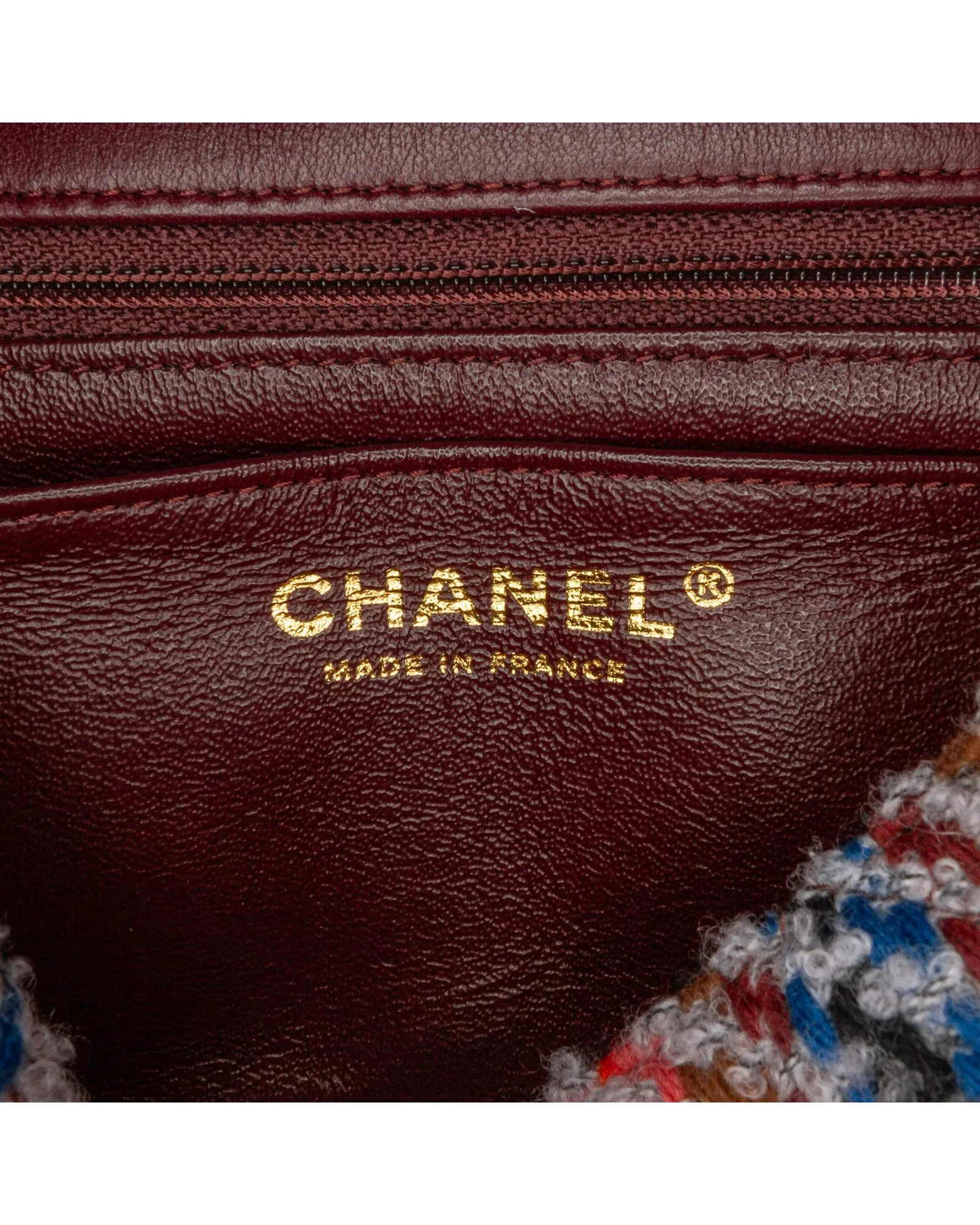 Chanel Classic Double Flap Mini Shoulder Bag in Multicolor Tweed