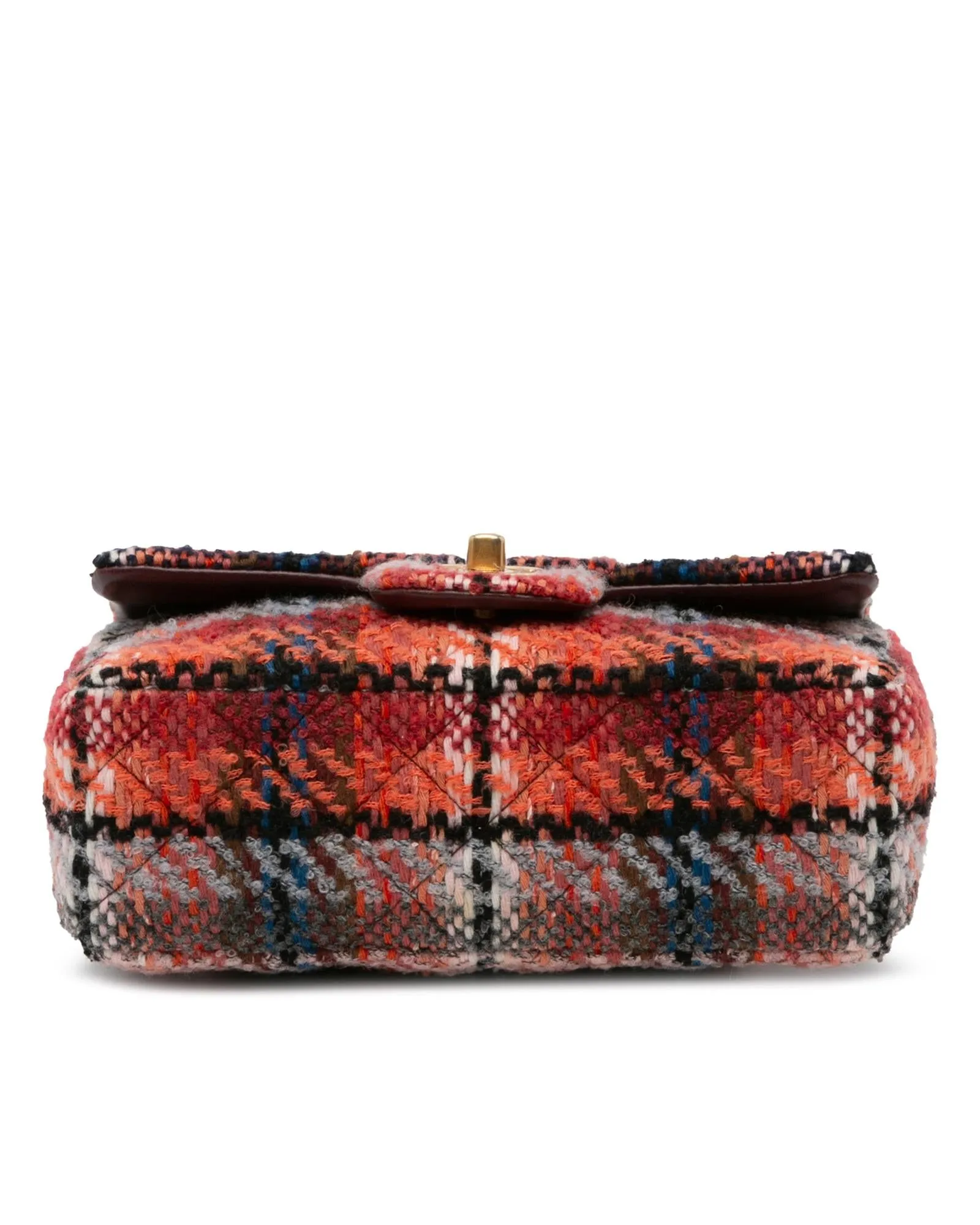 Chanel Classic Double Flap Mini Shoulder Bag in Multicolor Tweed