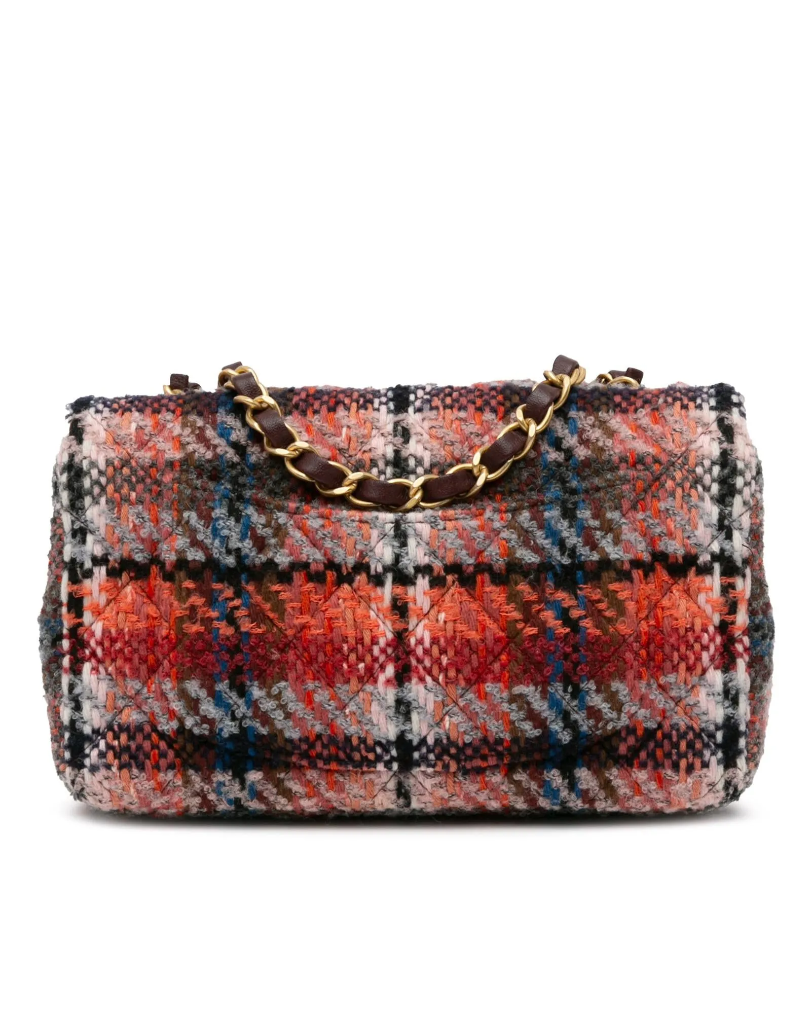 Chanel Classic Double Flap Mini Shoulder Bag in Multicolor Tweed