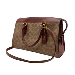 Coach Monongram Brown Leather Handbag