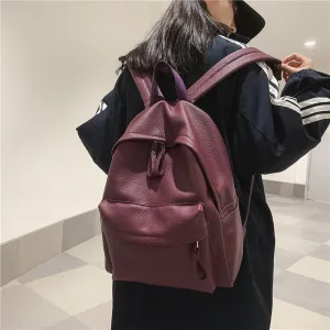 deanwangkt  Pu Male and Female Student Backpack Foreign Trade  New Fashion Shoulder Bag Casual Fashion Couple Schoolbag Wholesale