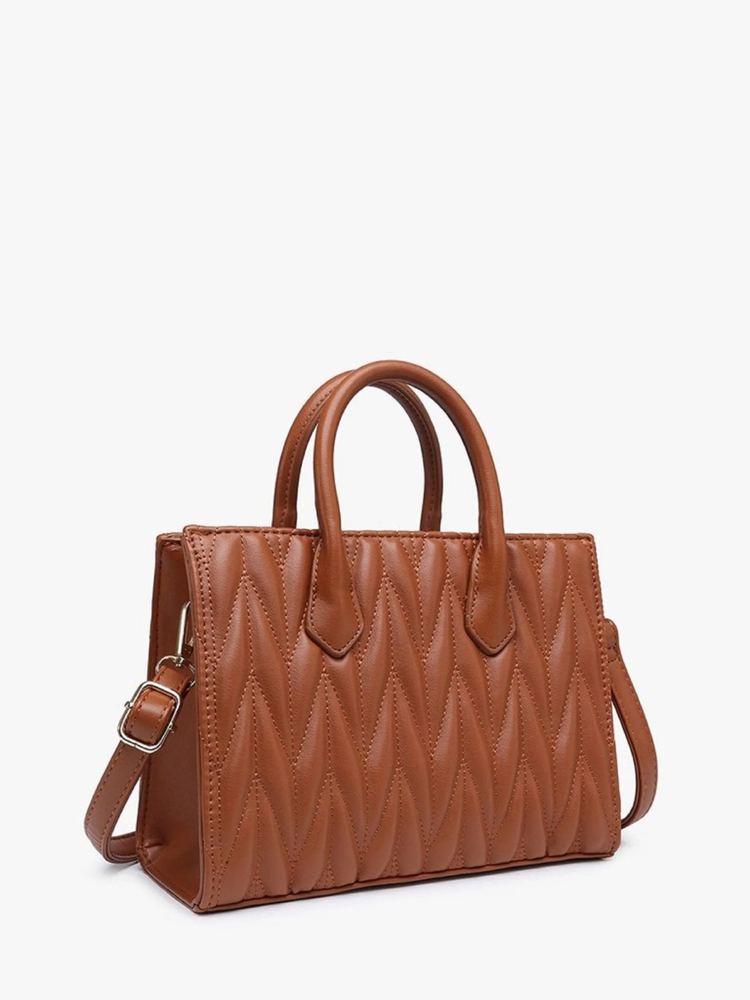 EH2248 EH Herringbone Satchel w/ Dual Handles