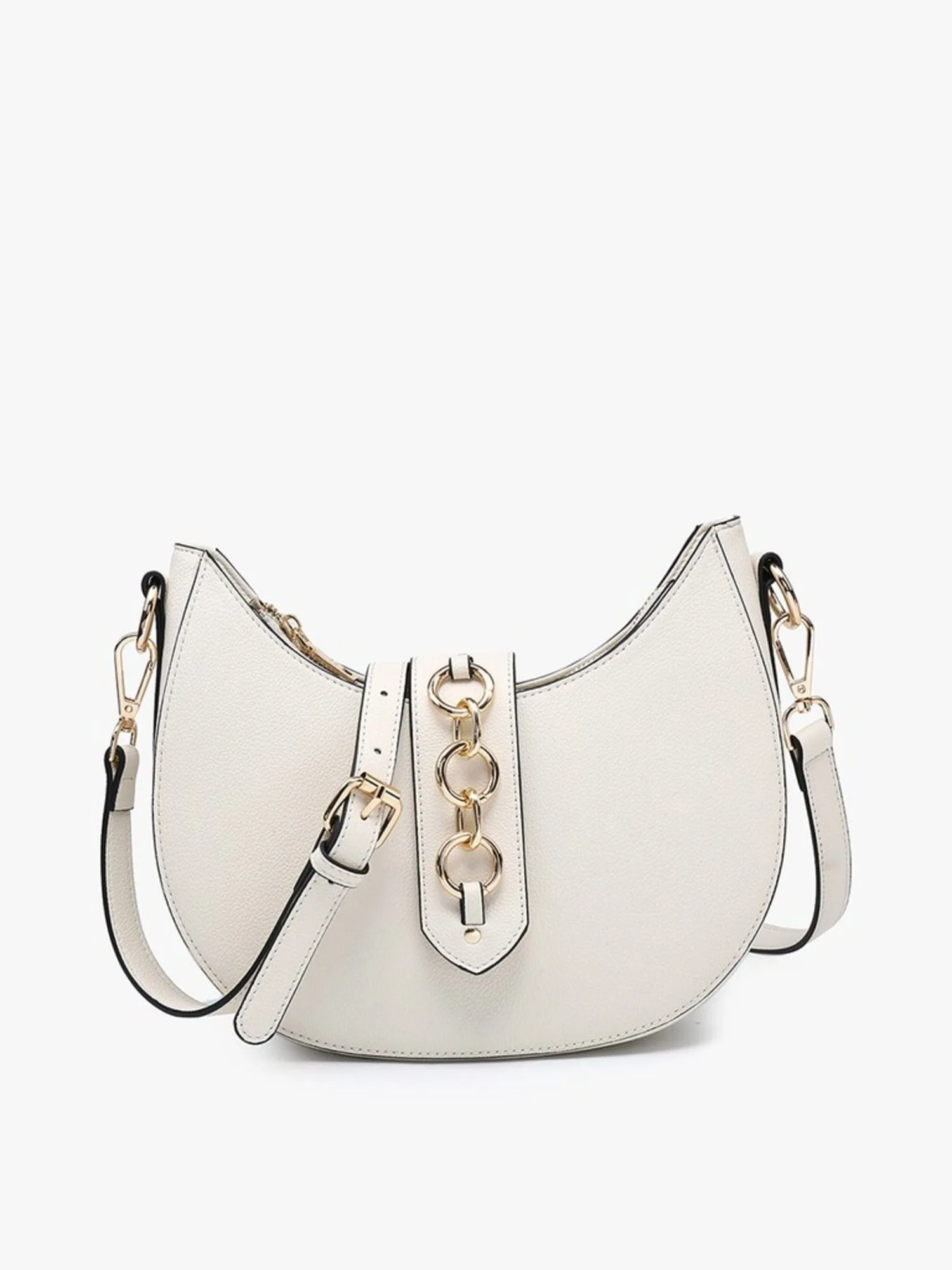 EH2450 Euphemia Half-Moon Crossbody w/ Metal Ring