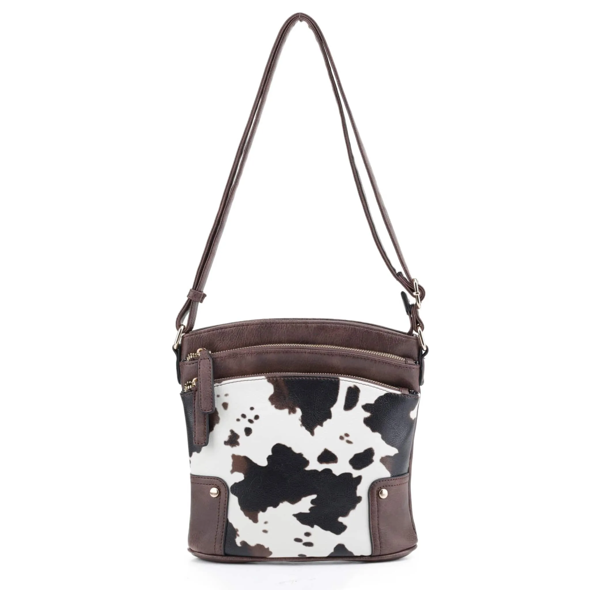 EJ60065C Cow Printed Shoulder Crossbody Bag