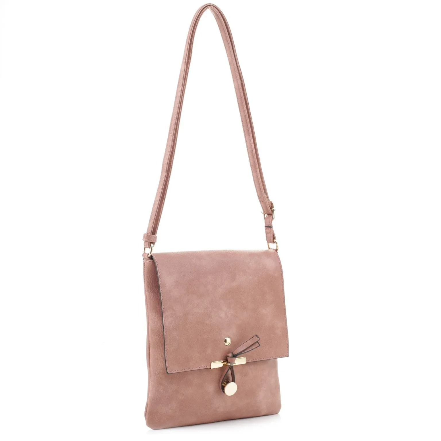 EM5450 Monogrammable Soft Modern Fold-Over Crossbody