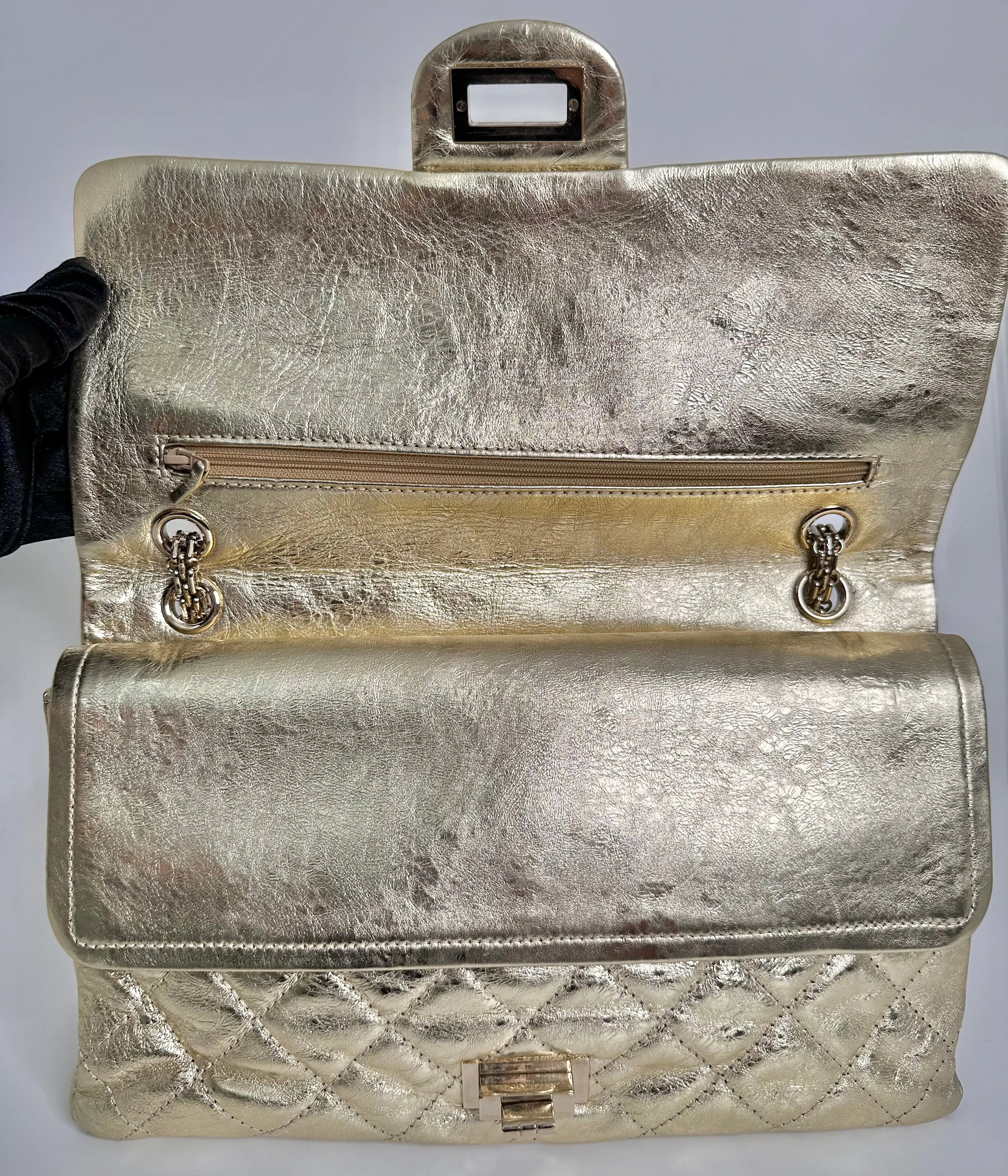 Gold Reissue Jumbo Double Flap Bag