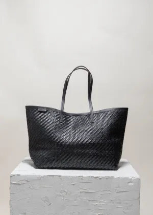 ISAI Black Twill Shopper bag