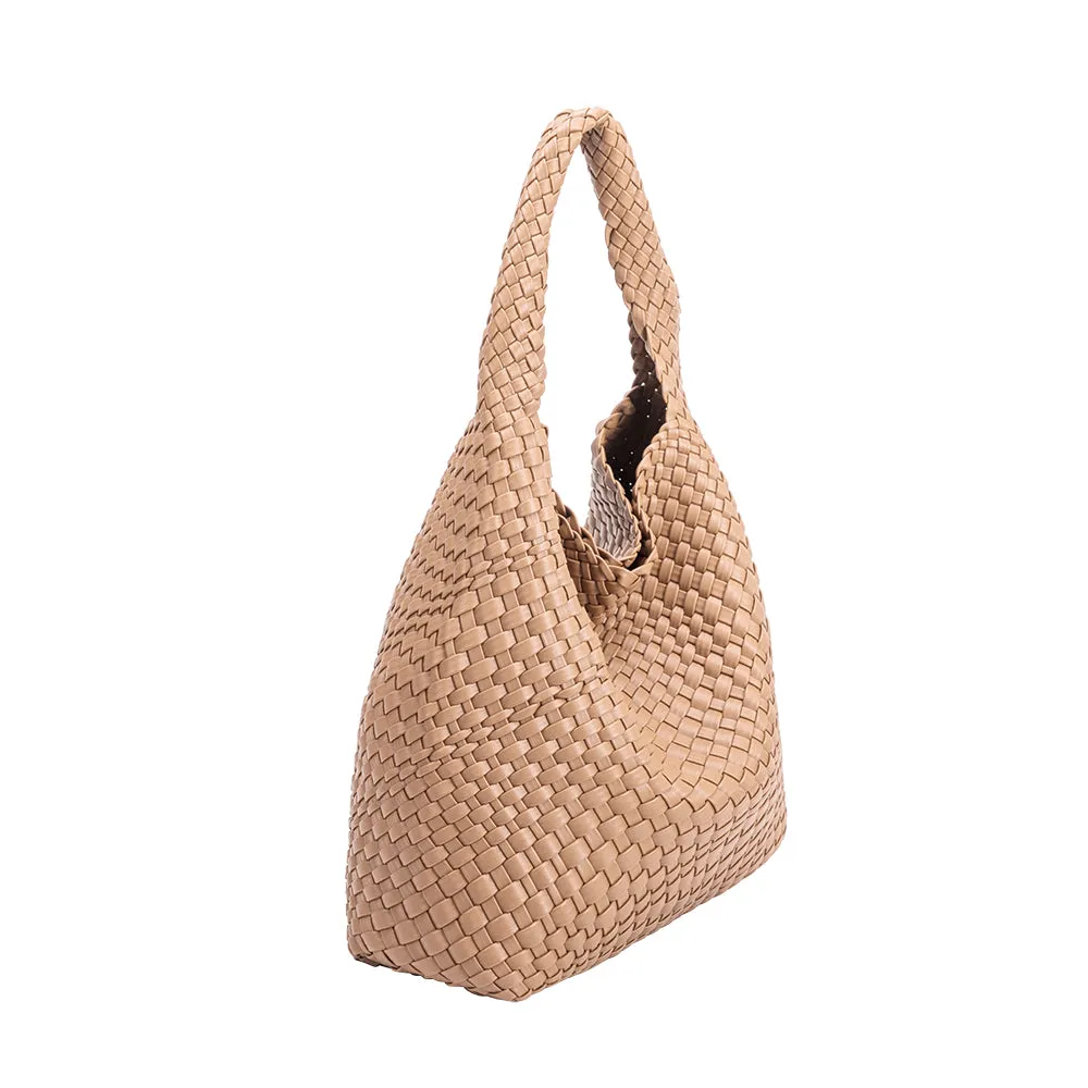 Johanna Nude Large Recycled Vegan Shoulder Bag