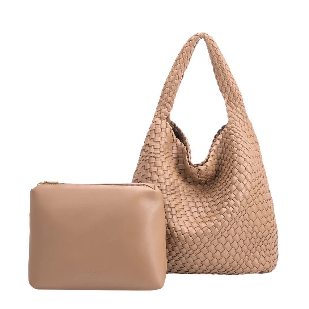 Johanna Nude Large Recycled Vegan Shoulder Bag