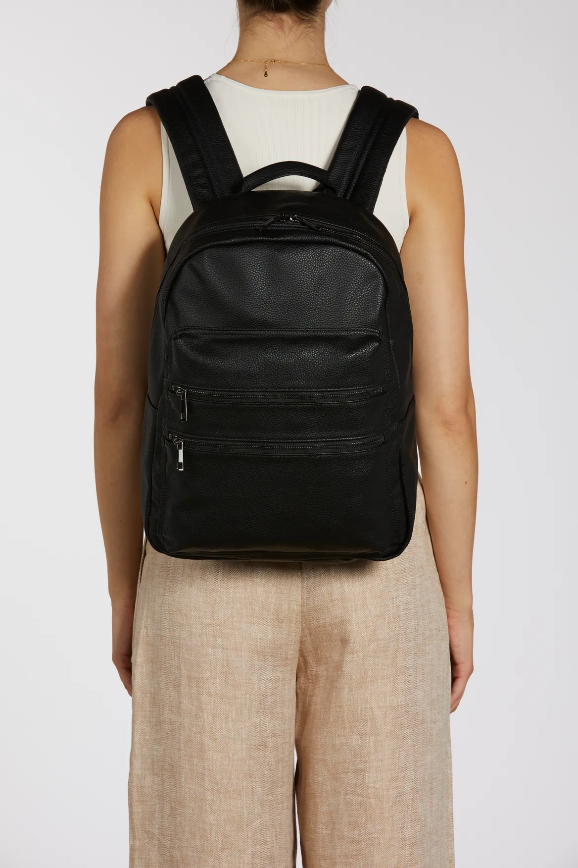 Large 3 Zip Compartment Backpack