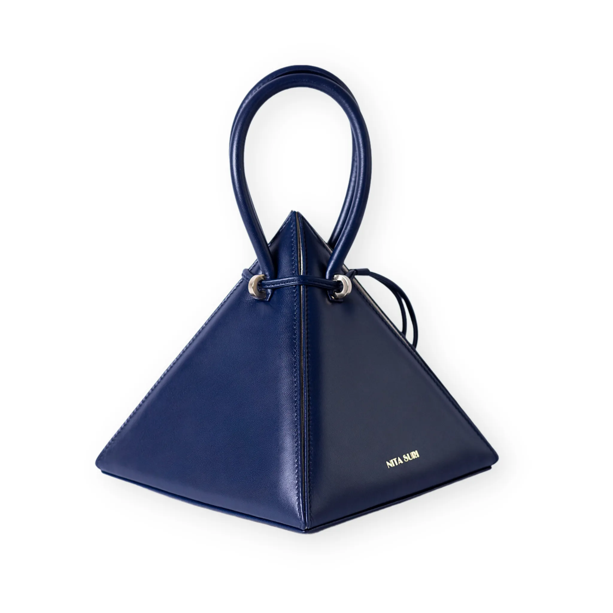 LIA Iconic Ocean Blue Leather Handbag