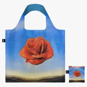 Loqi Tote Bag with Zip Pouch -SALVADOR DALI Meditative Rose