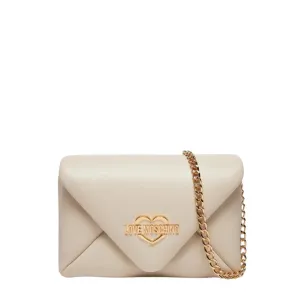 Love Moschino Logo Ivory Small Crossbody Bag