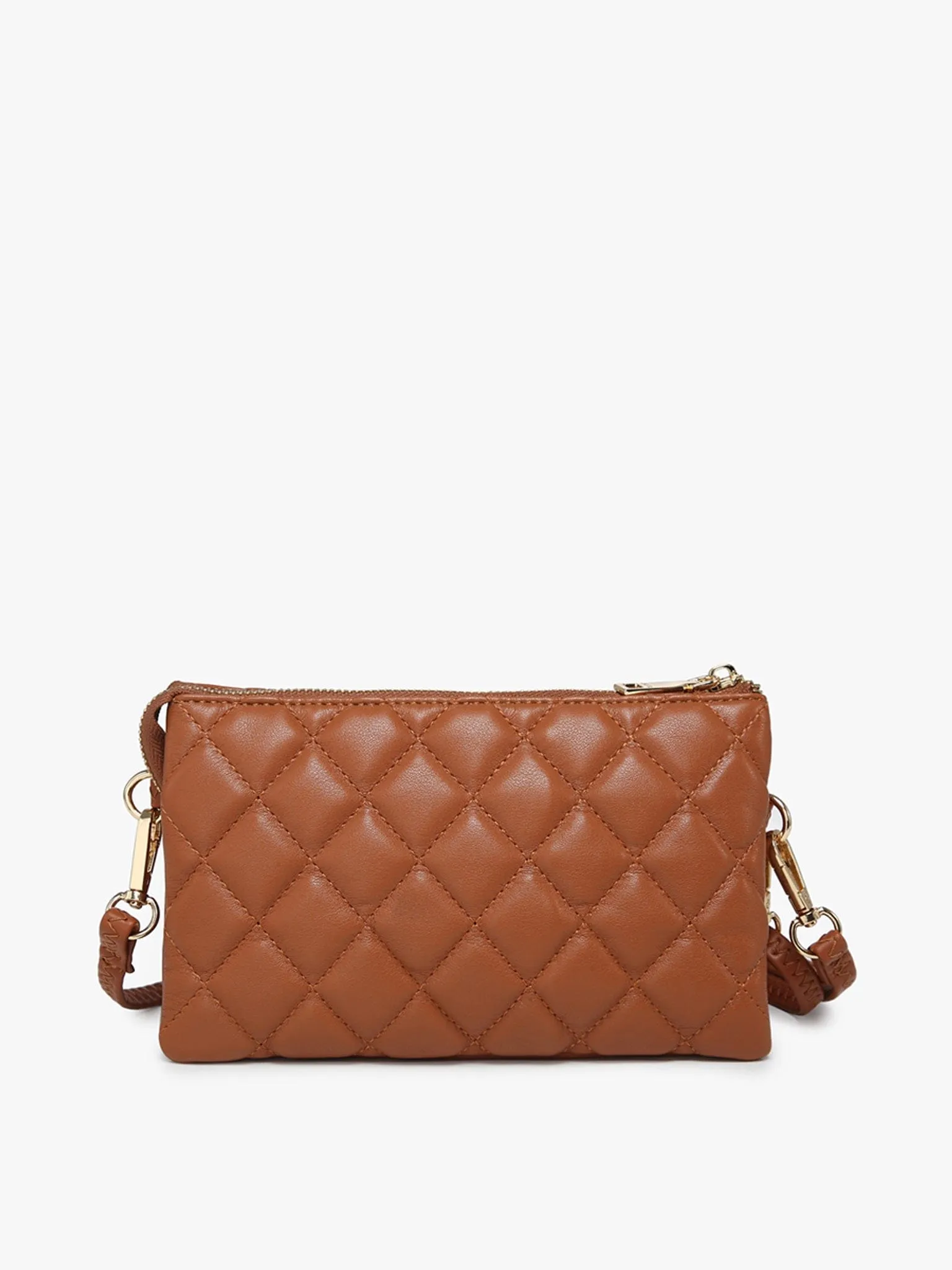 M013QLT Riley Quilted 3 Compartment Crossbody/Wristlet