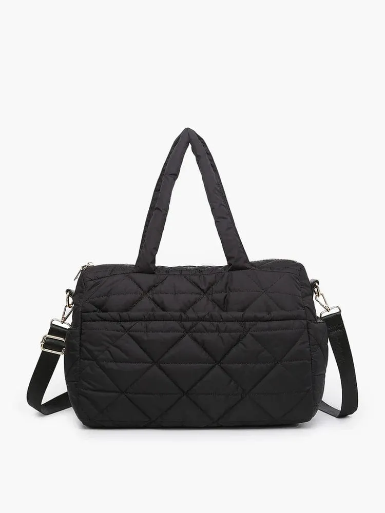 M2170 Billie Quilted Satchel With Strap