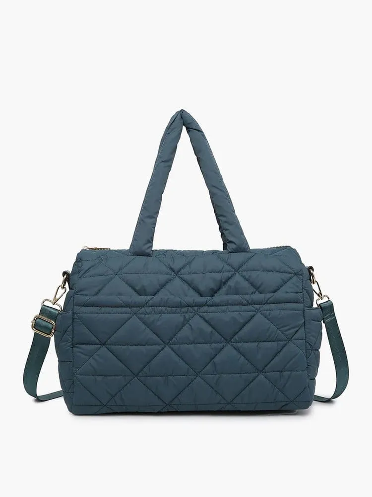 M2170 Billie Quilted Satchel With Strap