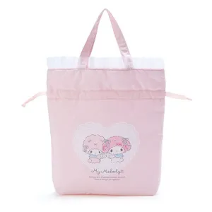 My Melody & My Sweet Piano Always Together Drawstring Handbag