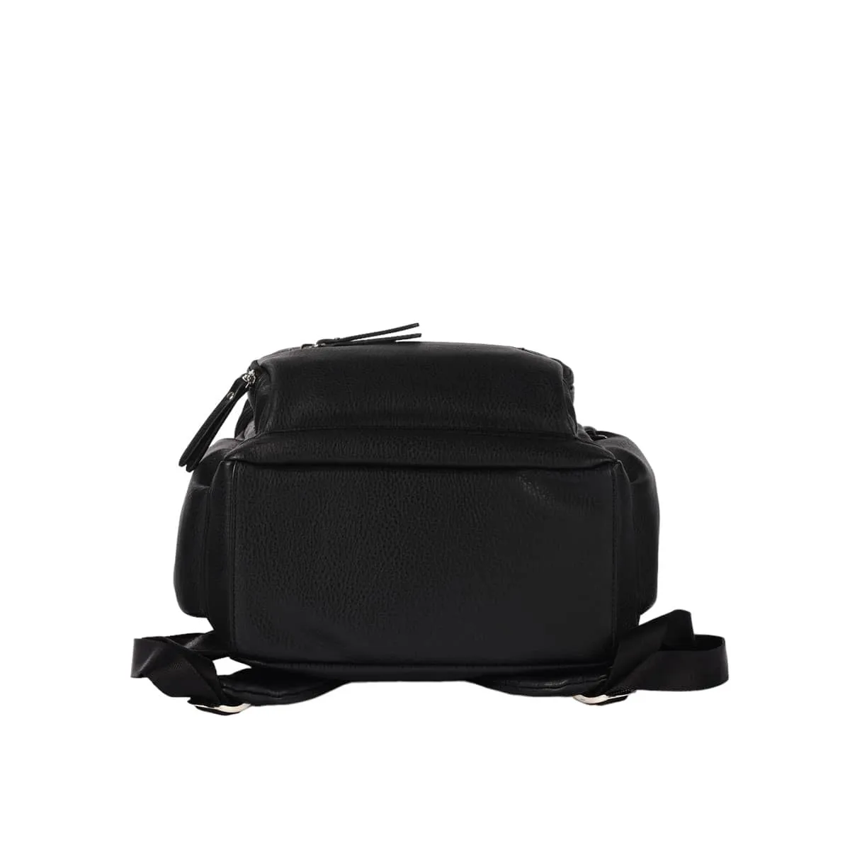 OiOi Vegan Leather Mini Signature Backpack - Black