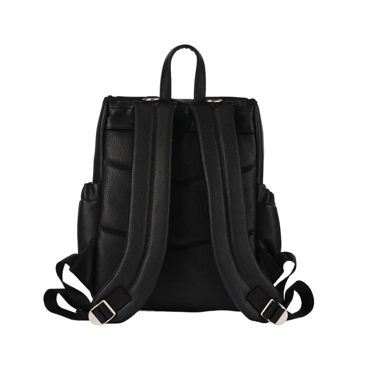 OiOi Vegan Leather Mini Signature Backpack - Black