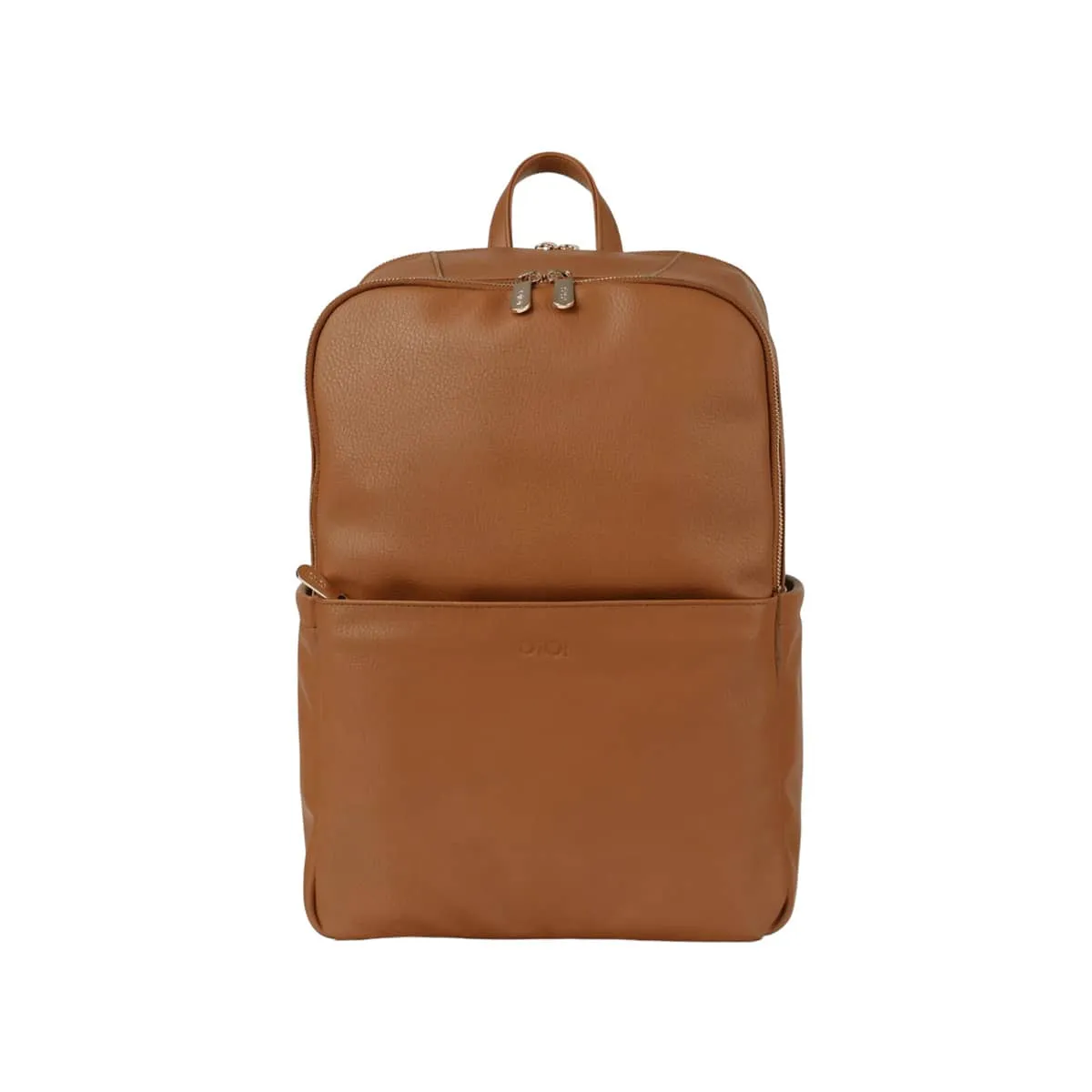 OiOi Vegan Leather Multitasker Nappy Backpack - Chestnut