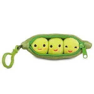 Peas In A Pod Plush Keychain