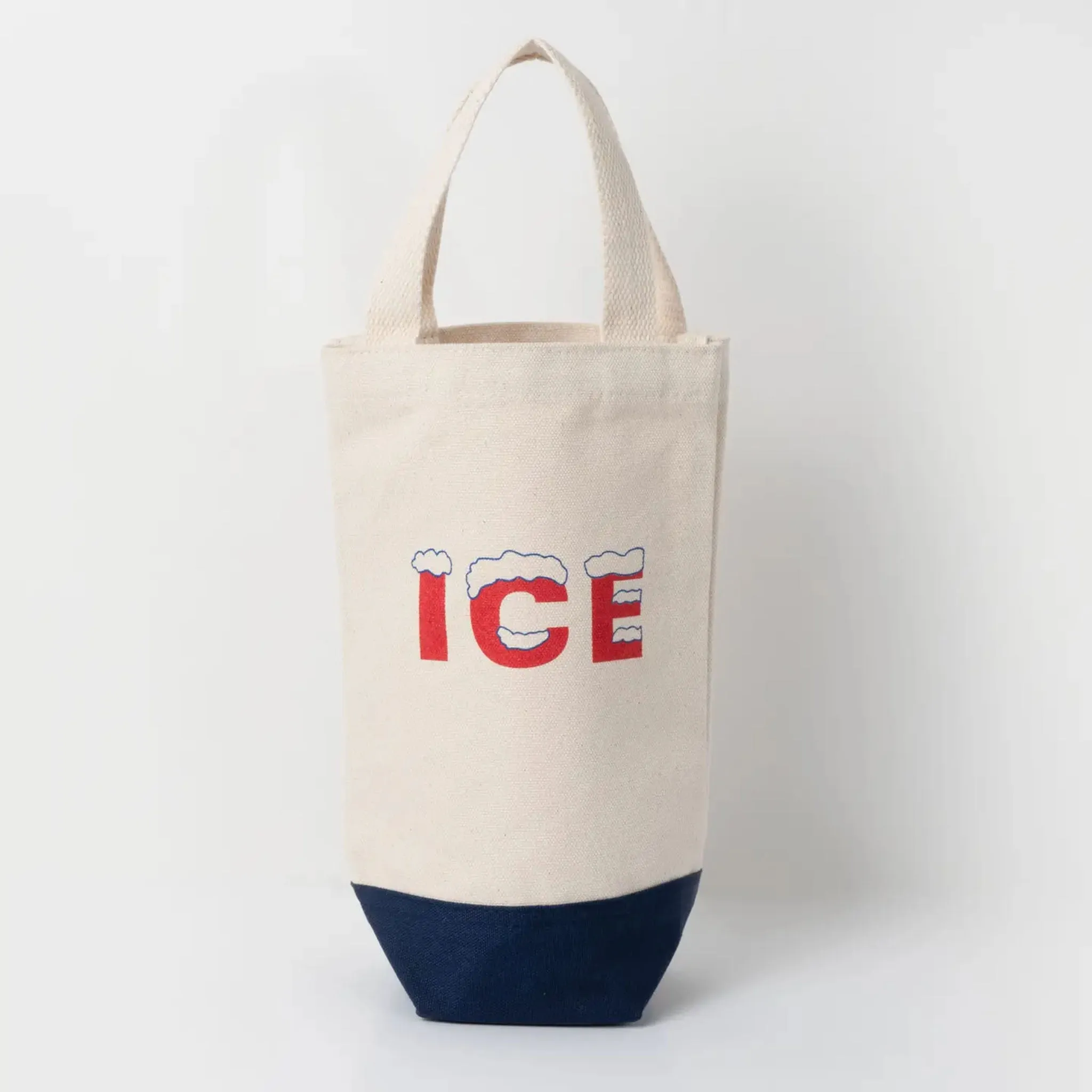 Retro Ice Canvas Wine Tote