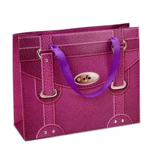 Rosy Faux Leather Handbag (Large Giftbag)